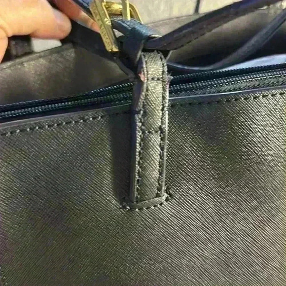 Tory Burch Blue Leather “New York” Tote - Picture 3 of 8